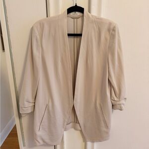 Babaton New Power Blazer in Cream Size 10